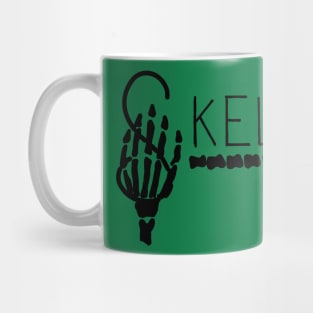 Retro Skeleton Lettering Design Mug